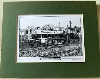 Steam Locomotives Lima Loco Works Vintage Black /& White Photo Print of TH Jefferson Locomotive Train Collectibles