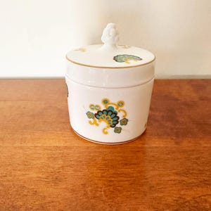 Pot à couvercle rétro Minton – Motif Titania | Années 1960-1970