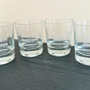 Set of 4 Bell’s Whisky Glasses – Aged 8 Years Branding
