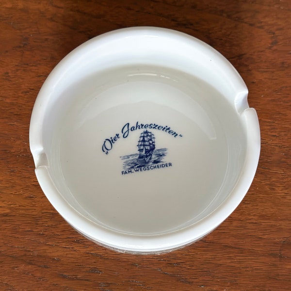 Vintage Promotional Ashtray Vier Jahreszeiten (Four Seasons) Hotel Achensee Tirol Austria