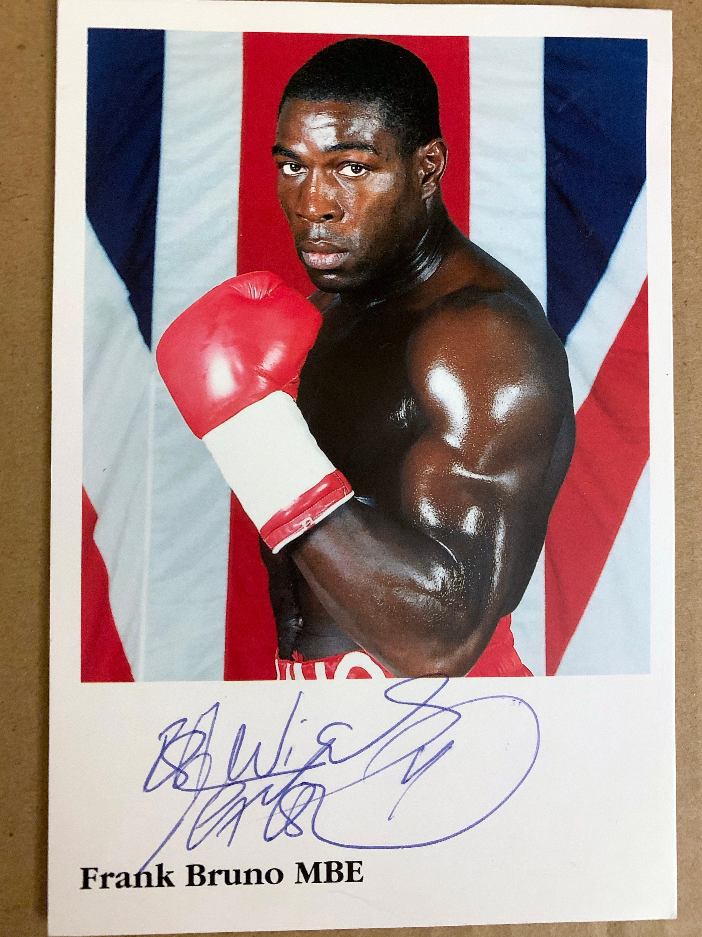 Autographed Photocard of Boxer Frank Bruno MBE 1990s - Etsy