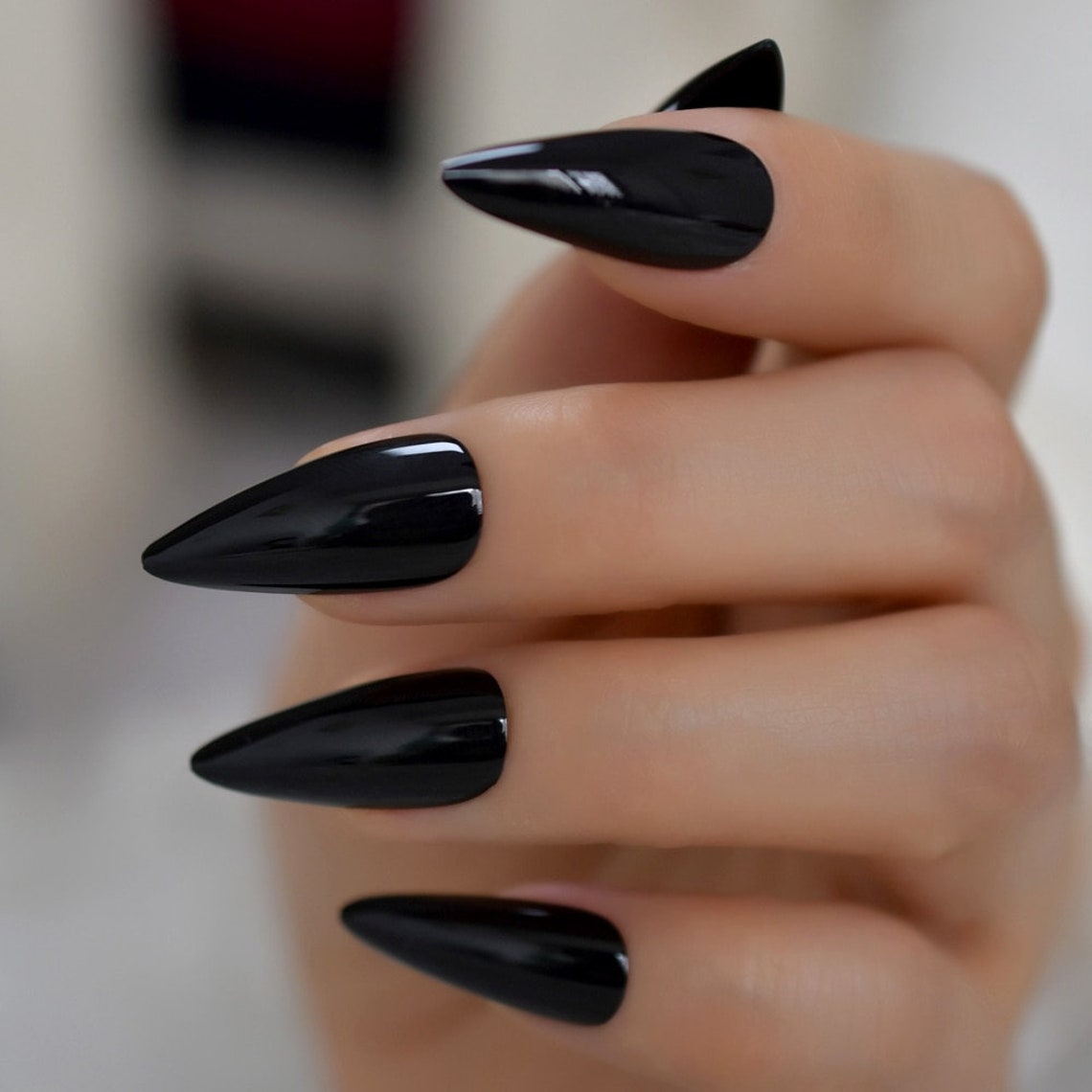 Short Stiletto Nails