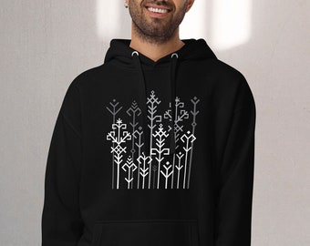 Austra Tree | Premium Unisex Hoodie | Baltic Folk Ornament | Latvian Ethnic Motif