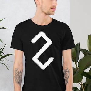ZALKTIS | Classic Unisex T-shirt | Latvian Folk Ornaments | Baltic Pagan Symbols