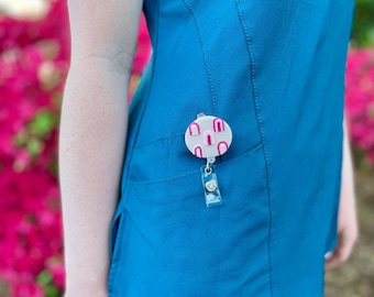 Badge Reels - Cute Badge Reel - Fun badge reels - Nurse Badge reel - Teacher badge reel - Rainbow Badge Holder-Nurse Gifts - sewcutebyaddiek