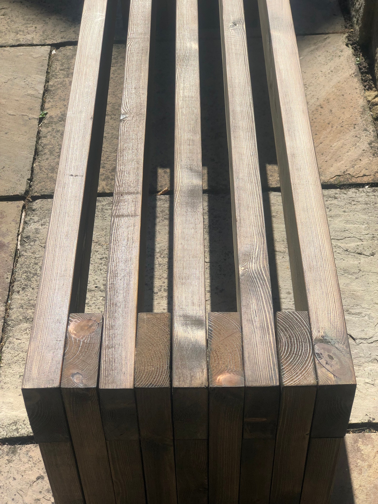 Slatted Bench Etsy