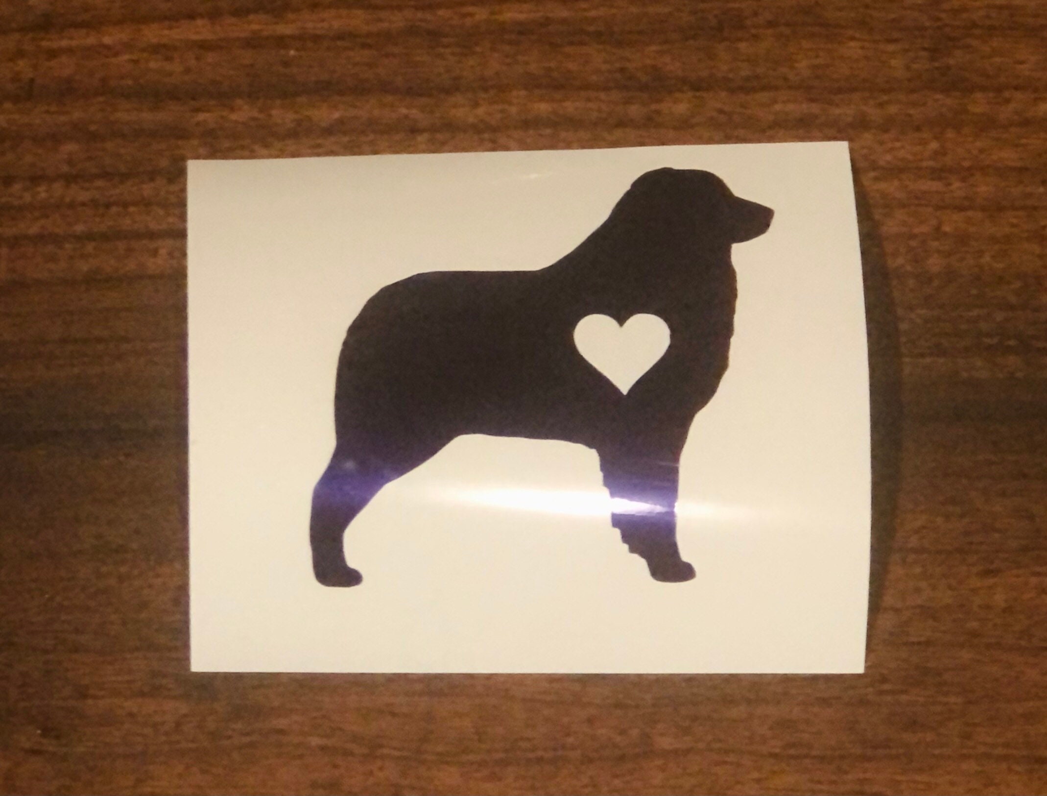 Australian Shepherd Vinyl Decal 1 | Etsy