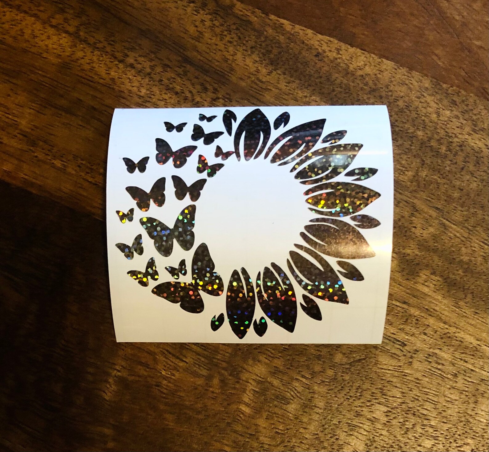 Sunflower Butterfly Decal Etsy