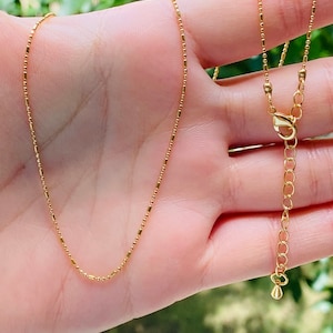 Delicate Chain Necklace, Dainty Chain Necklace, Dainty Chain, Simple Chain necklace, Gold Necklace