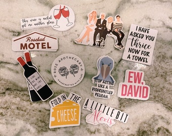 Artisanal Rosebud Motel Schitts Creek Vinyl Decal Sticker//Bumper Sticker//Water Bottle Sticker//Wall Sticker