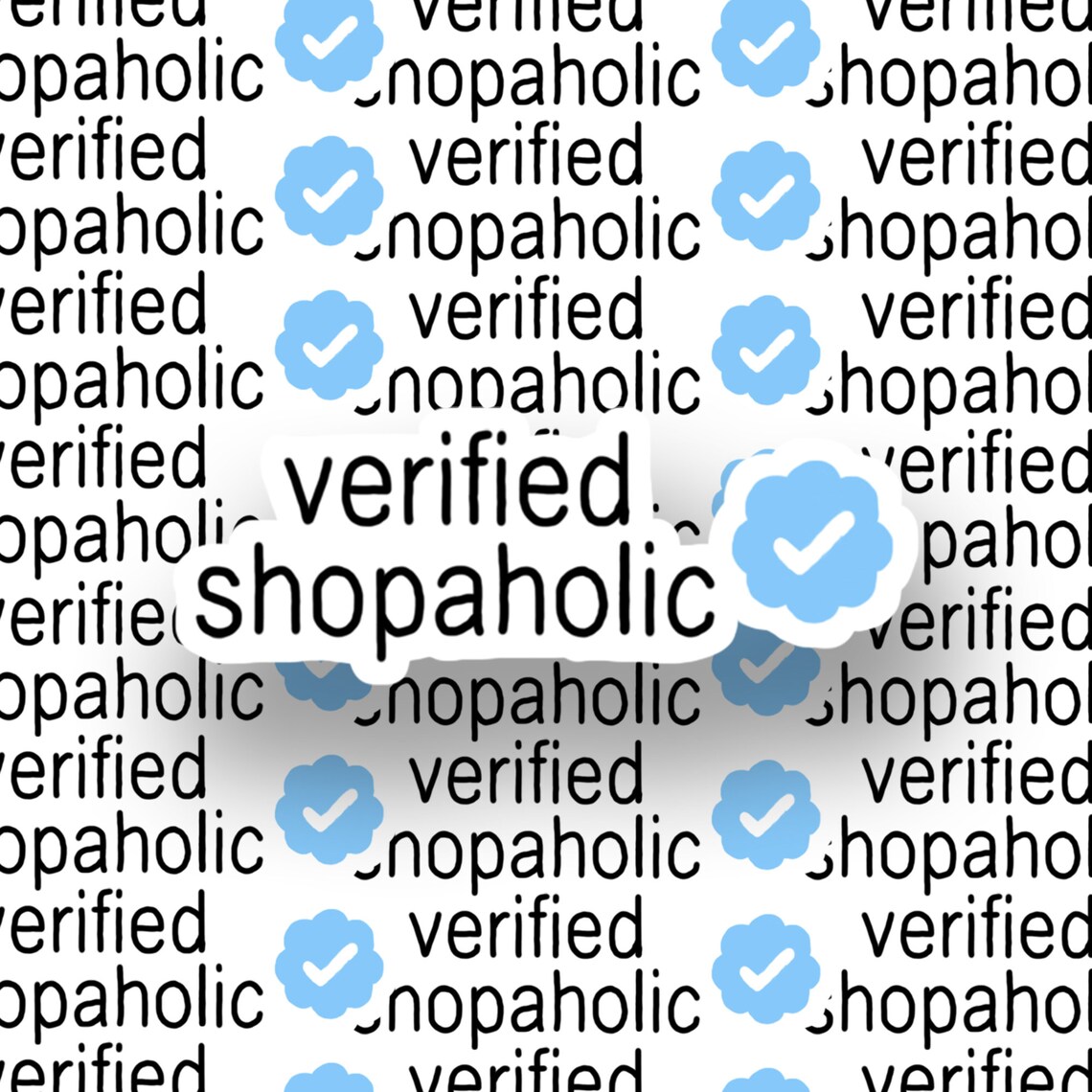 Shopping Themed Sticker Set 6 Matte Stickers Etsy