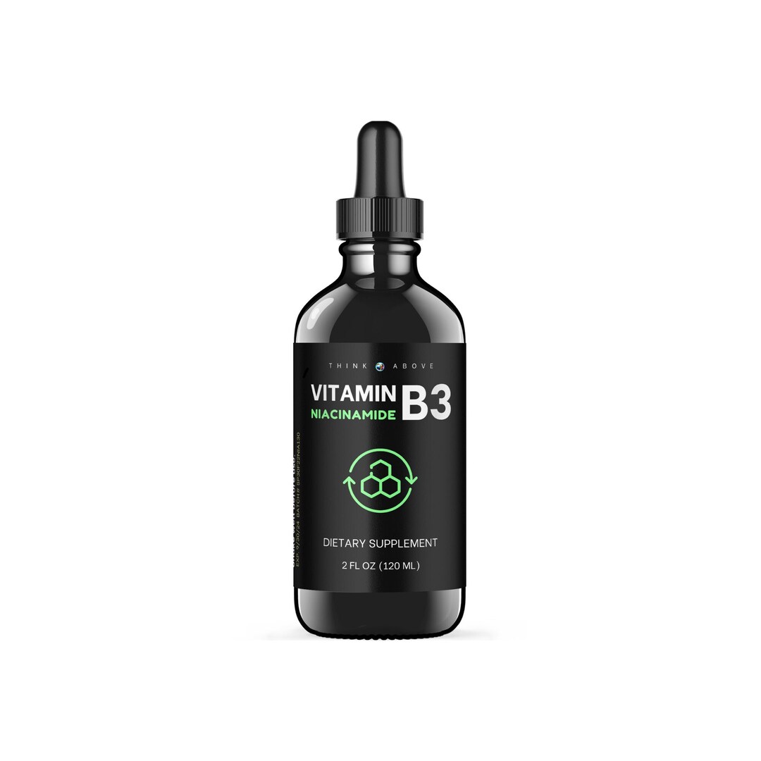 Vitamin B3 Niacinamide Liquid Non Flush Form of B3 Niacin Convenient