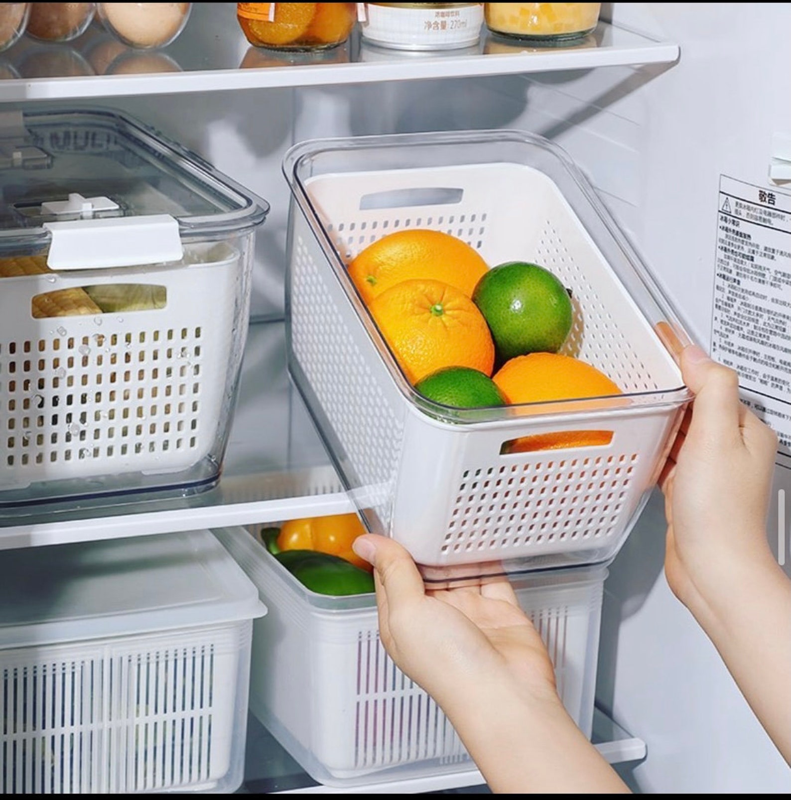 Fridge Organisers Fresh Food Fruits Vegetables Fridge Storage Etsy