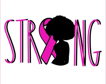 Survivor Svg, Pink Ribbon Svg, Queen Clipart African American Png Dxf ...
