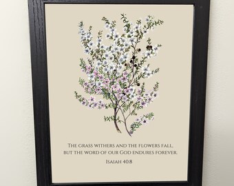 Isaiah Bible Floral Download Art