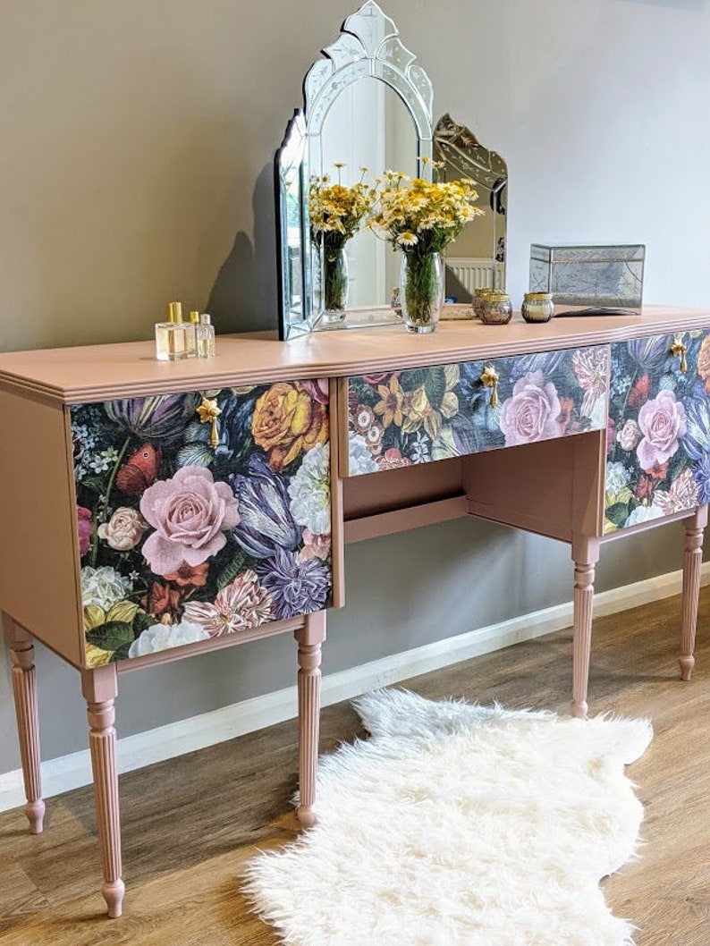 Available for Commission Upcycled Vintage Dressing Table Etsy UK