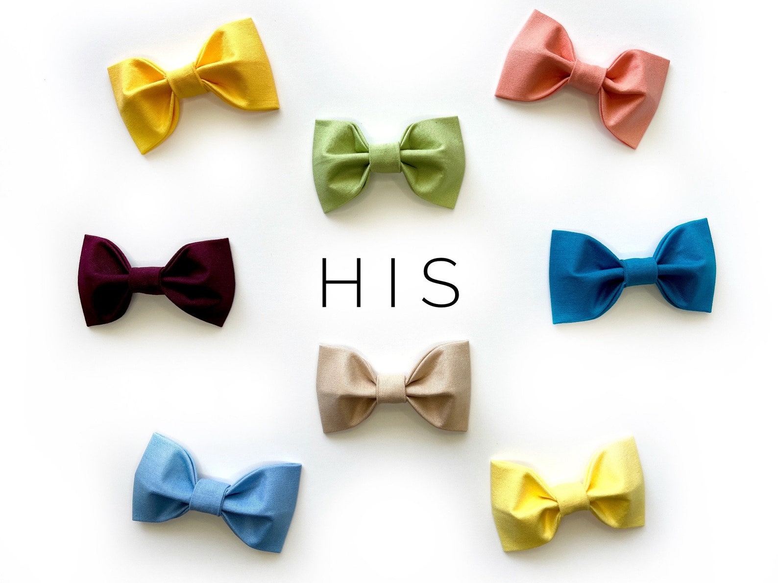 Solid Color Bow Tie for Dogs Plain Color Girl Dog Bow Etsy