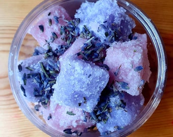 Handmade Lavender Hand & Body Moisturising Scrub cubes