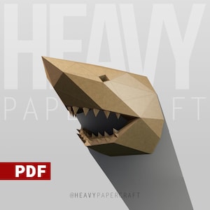 HVY SHARK - A v1.0 / PDF Guide / Low Poly Papercraft