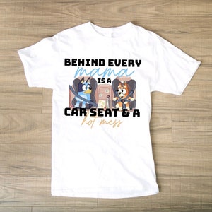 Camiseta Bluey Car Seat Mama