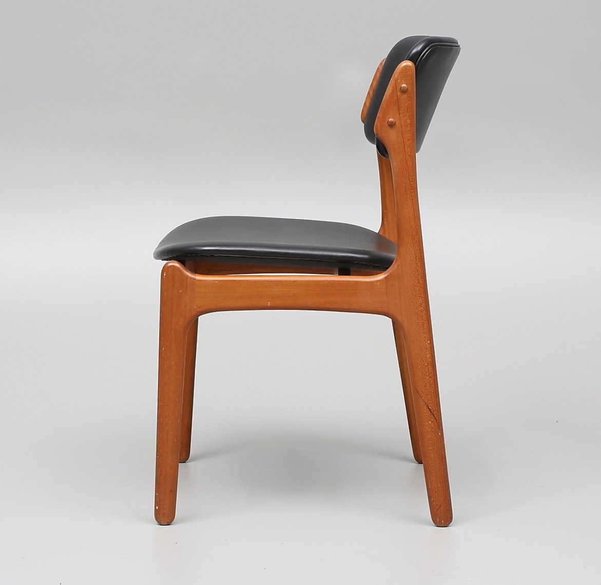1 of 4 Danish Teak Wood Chairs by Erik Buch, 1960s, 70s 1 of 4 Danish Teak Wood Chairs by Erik Buch, 1960s, 70s