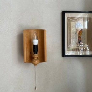 1 of 2 Domus Lamp | home decor wood | wall Lamp | Danish Lighting Style | 60&#39;s  70&#39;s | midcentury | Vintage lighting | scandi japandi boho