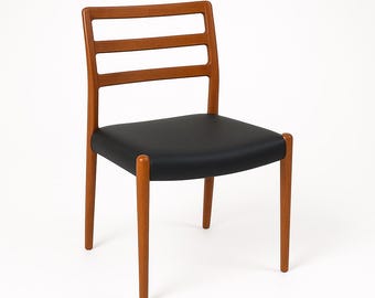 1 of 6 Niels Otto Møller chair Danish Teak Chairs, Model 85, Model 68, 60s, Midcentury furniture, designer Dining Chair, Danish Style