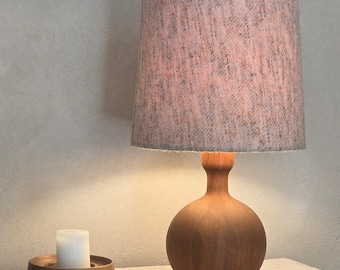 Domus Teak Table Lamp | 1960s-70s Danish Mid Century Desk / Bedside Lamp | Vintage Scandinavian Teak Wood Lighting