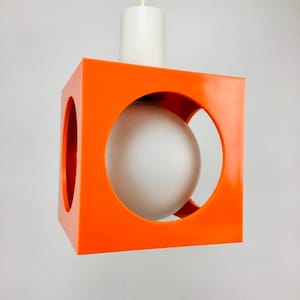 1 of 2 Sputnik style space age Ceiling German lamp 70s Midcentury pendant glass bulbs Richard Essig