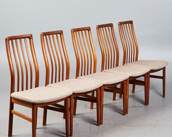 1 of 10 Danish Teak wood Chair by Kai Kristiansen for KS Møbler 1960s, 70s Midcentury furniture, designer Dining Chair,Danish Bohemian Style