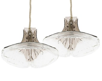 1 of 7 Carlo Nason design lighting by Kalmar Franken Midcentury modern Mazzega Italian Murano glass, vintage blossoms chandelier, 60s, 70s