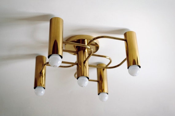 Gaetano Sciolari Leola Chandelier 60s - Etsy Canada