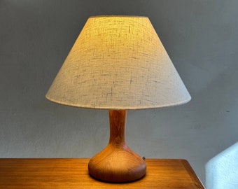 A Domus Teak wood desk Lamp 60&#39;s, 70&#39;s midcentury table lamp, bedside lamp, Vintage Danish, Scandinavian, minimal japandi boho Style
