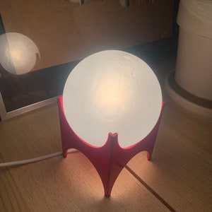 Sputnik style space age Ceiling German lamp 70s Midcentury DESK LAMP glass bulbs Richard Essig