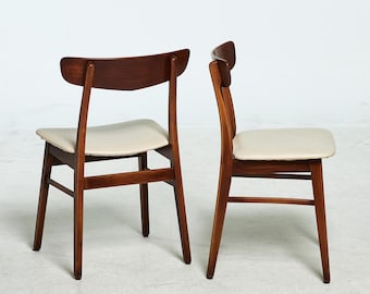 1 of 4 Danish teak wood chair by Farstrup Møbler, 60s 70s, Midcentury furniture, designer Dining Chair, made in Denmark, scandi japandi