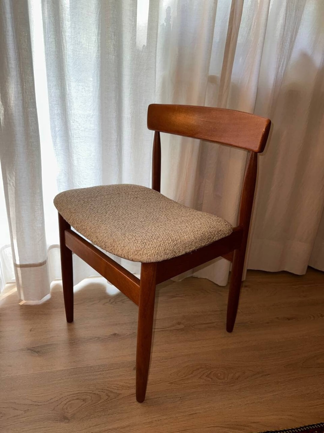 1 of 4 Danish Teak Wood Chair by Farso Stolefabrik, 60s 70s