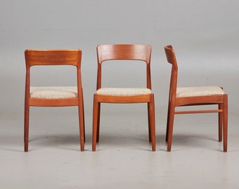 1 of 4 Danish Teak wood Chair by Kai Kristiansen for KS Møbler 1960s, 70s Midcentury furniture, designer Dining Chair, Danish Bohemian Style