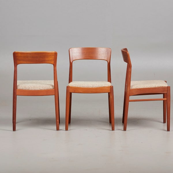 1 von 2 dänischen Stühlen aus Teakholz von Kai Kristiansen für KS Møbler 1960er, Mid-Century-Möbel, Designer-Esszimmerstuhl