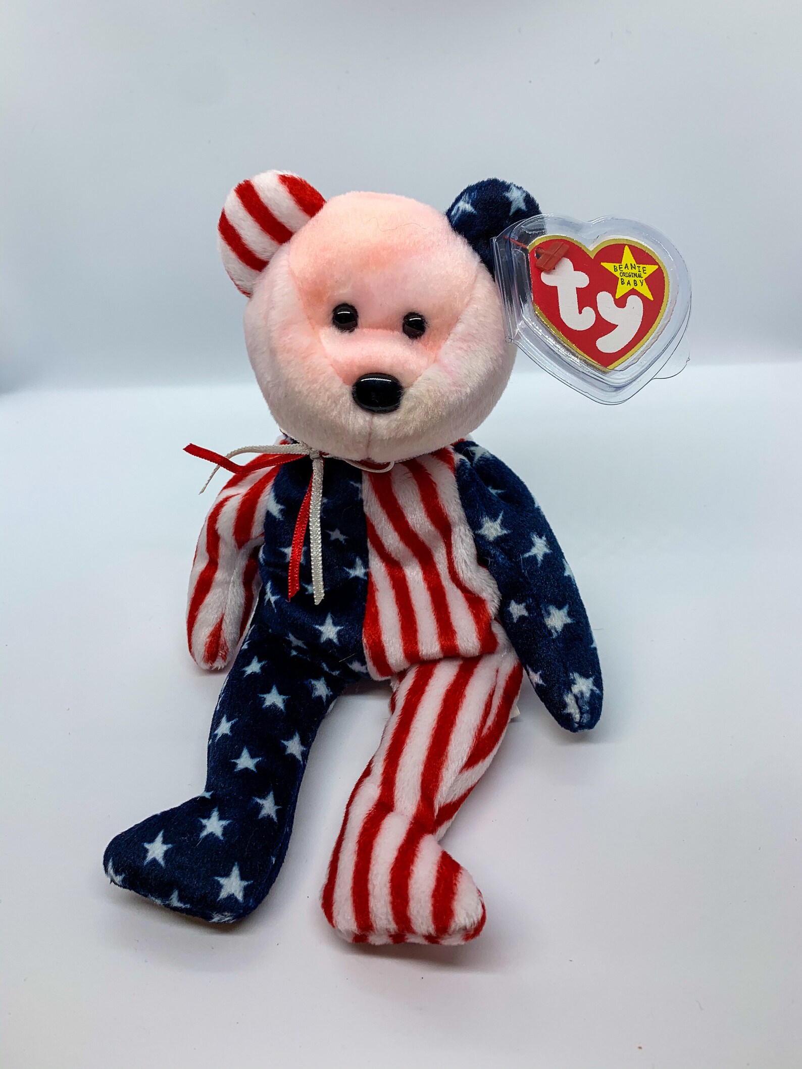 RARE Pink Head Ty Beanie Baby Spangle w/ Errors Etsy