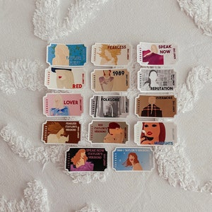 Taylor Swift’s Albums Inspired Ticket Stub Stickers