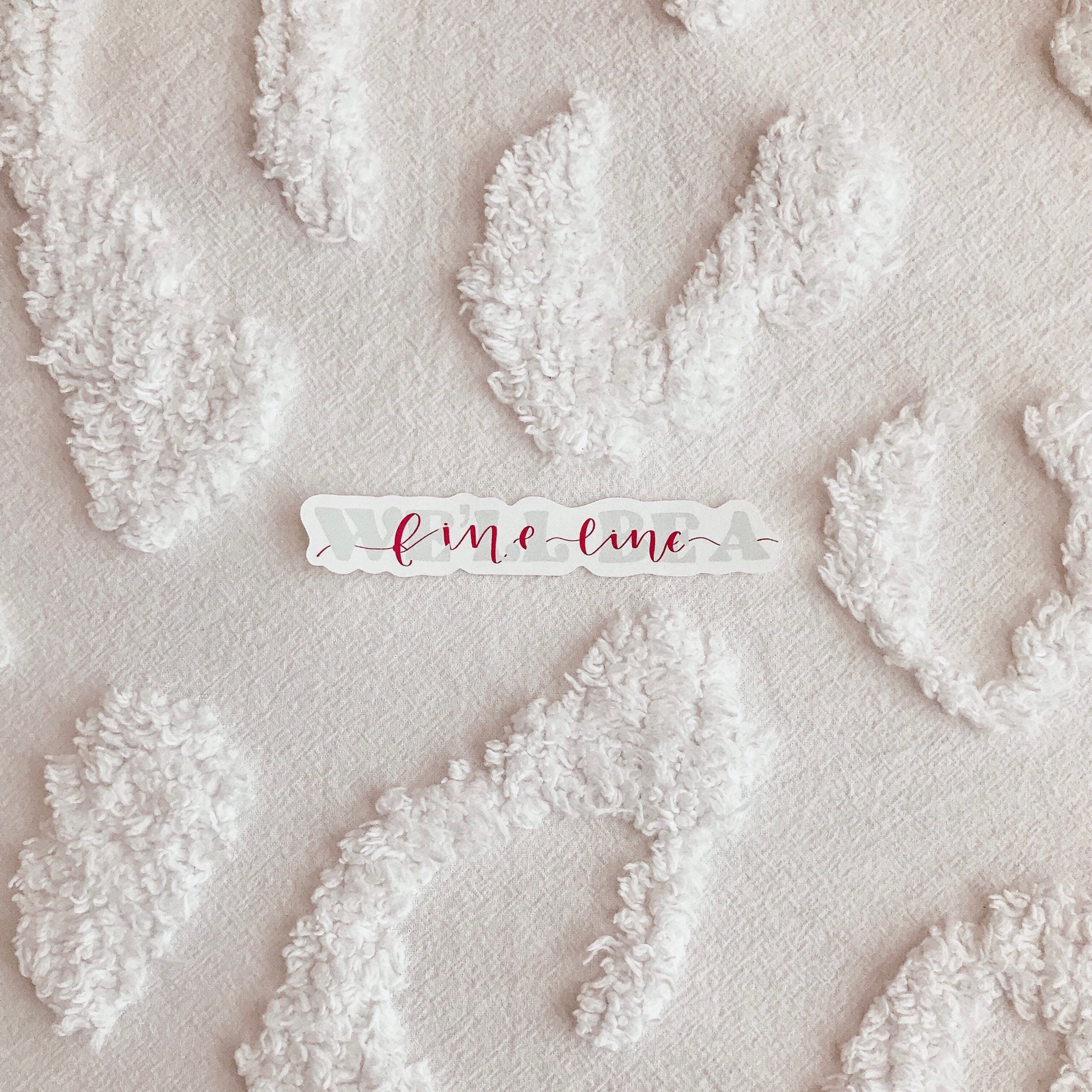 Fine Line Vinyl Sticker Etsy