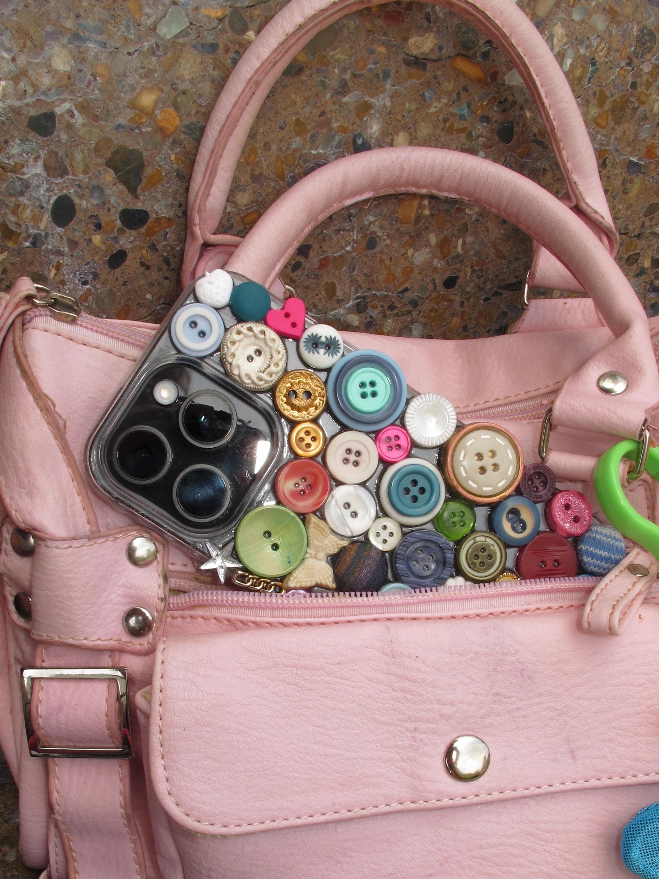 Unique Vintage Button Phone Case - Etsy