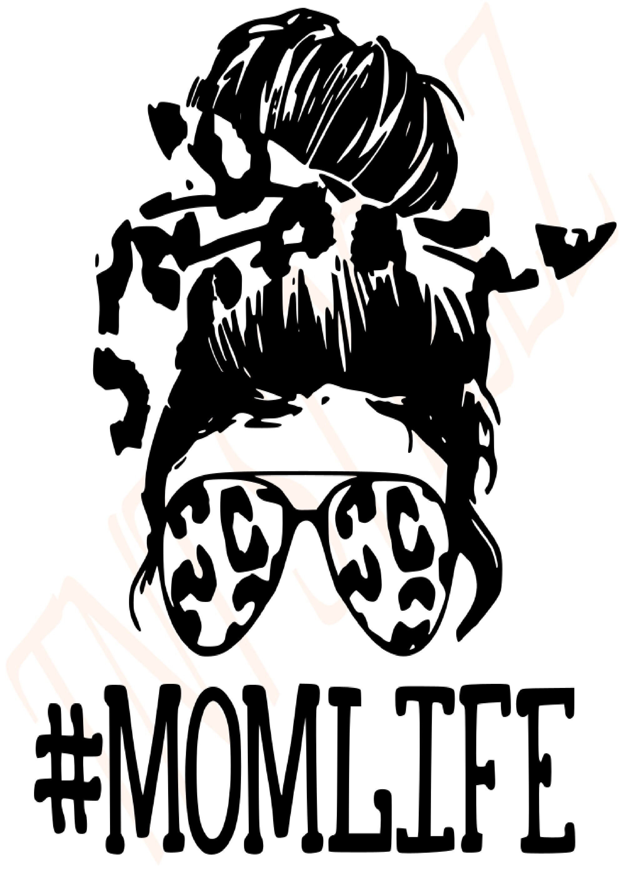 Leopard Momlife Svg Mom Life Svg Messy Bun Svg Svgs | Sexiz Pix