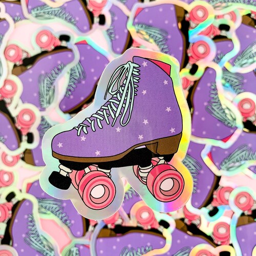 Roller Skate Vinyl Sticker Etsy
