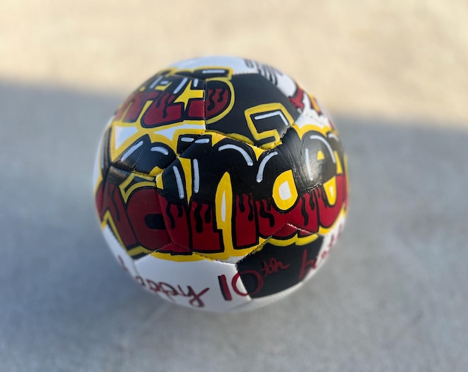 Personalized Painted Soccer Ball