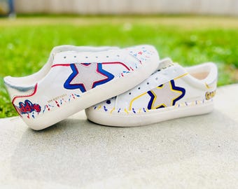 Custom Hand Painted Shoes – Personalized Sneaker Art – Wedding, Festival, Gift – YOU Provide the Shoes