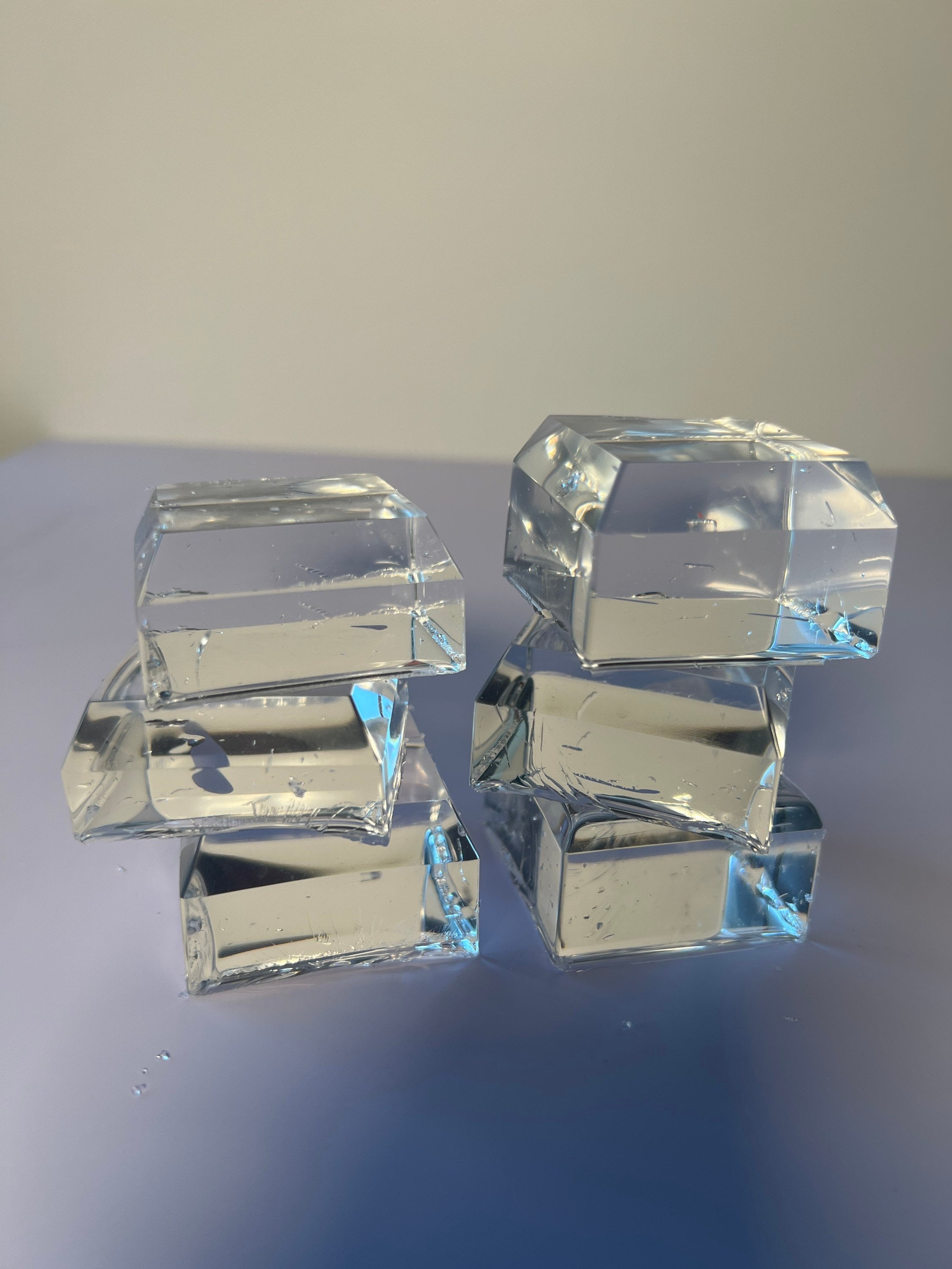 HUGE CLEAR CUBES, 30 Mm Ice Cubes, Photography Props, Small Gift for Kids 