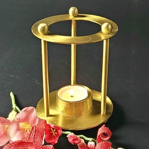 Vintage- Made in India - Beautiful & Unique Brass Tea-Light Holder