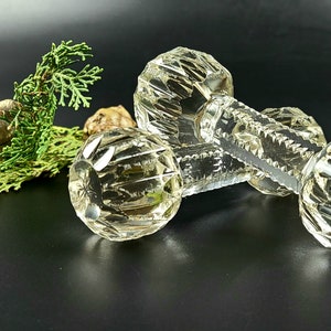Vintage Cut-Glass Knife/Spoon Rest Holder- Excellent Condition- Set of 2