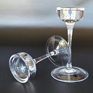 Vintage - Handmade Quality Glass Votive Holders - Set of 2